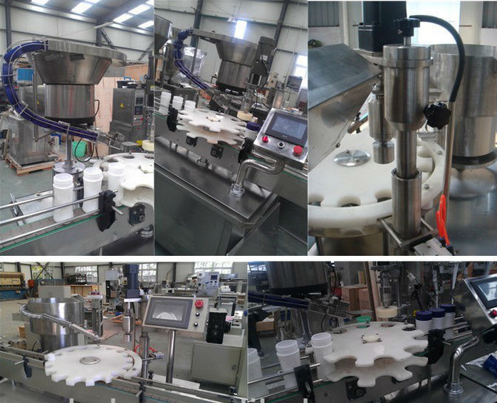 jars screw capping machine Equipo tapador de un solo cabezal de sésamo.jpg
