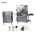 Máquina taponadora y llenadora automática de botellas de aceite líquido para cigarrillos electrónicos