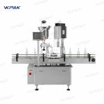 Máquina automática rotativa para tapar botellas de plástico para línea de llenado