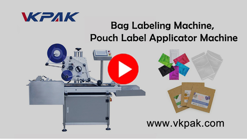 Máquina etiquetadora de bolsas, máquina aplicadora de etiquetas para bolsas