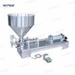 Máquina llenadora neumática completa de pasta líquida para cremas cosméticas y lociones