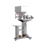 Máquina mezcladora y llenadora de salsa de pimienta con boquillas dobles semiautomática