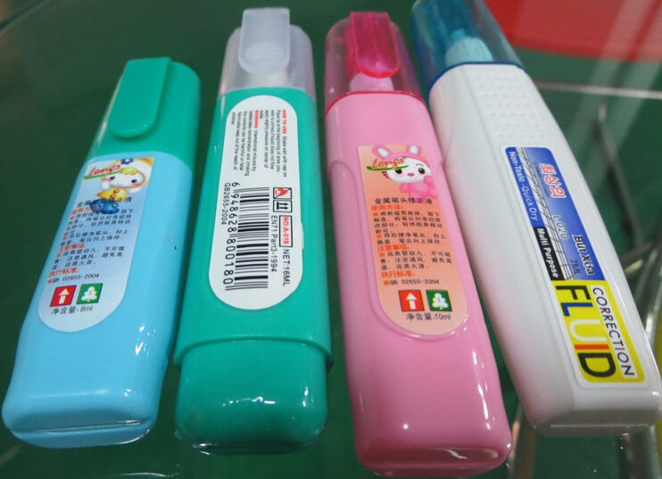 Máquina etiquetadora de bolsas de plástico con boquilla semiautomática para superficies planas