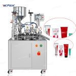 Máquina de llenado y sellado ultrasónico de tubos laminados de plástico semiautomática