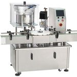 Máquina automática de tapado de rosca Ropp con cabezal rotativo único para tapas de aluminio