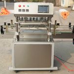 Máquina automática de sellado con película para frascos de comida para refrigerios con tres cabezales