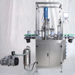 Máquina selladora y cerradora automática de latas de leche en polvo al vacío con gas nitrógeno