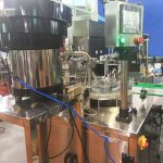 Línea de llenado y tapado de líquidos para e-líquidos en botellas pequeñas monobloque personalizadas