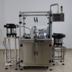 Máquina taponadora y llenadora de tubos para botellas con gotero pequeño monobloque