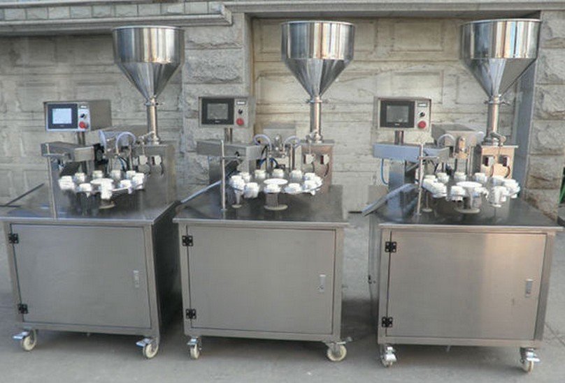 Máquinas de sellado ultrasónico para llenado de tubos rotativos semiautomáticas