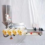 Máquina de llenado de bolsas prefabricadas con boquilla neumática semiautomática