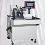 Máquina etiquetadora semiautomática de etiquetas adhesivas para cables de alimentación y cables