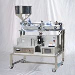 Máquina llenadora de tubos semiautomática con equipo de sellado ultrasónico