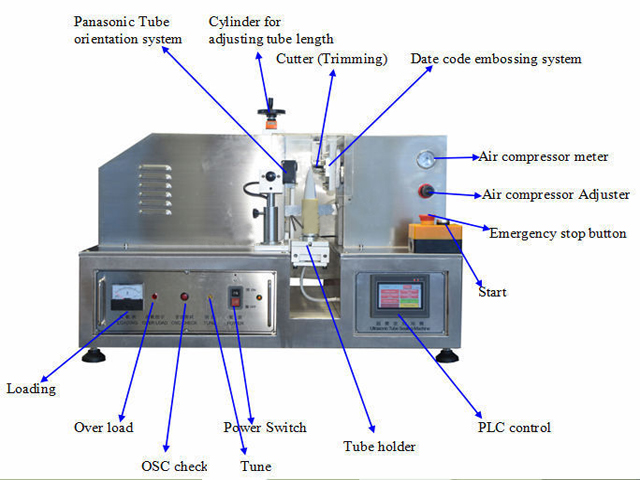 semi automatic sealing machines Sellador de tubos ultrasónico